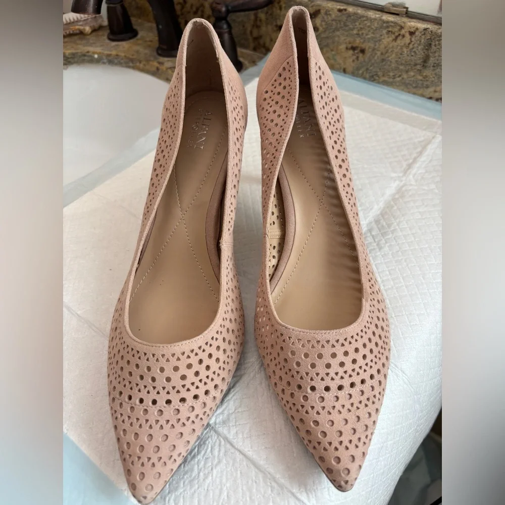 Alfani Jeules Blush Pink Pointed Toe Slip On Stilettos 3” Heel Women’s Size 11 - Picture 6 of 9